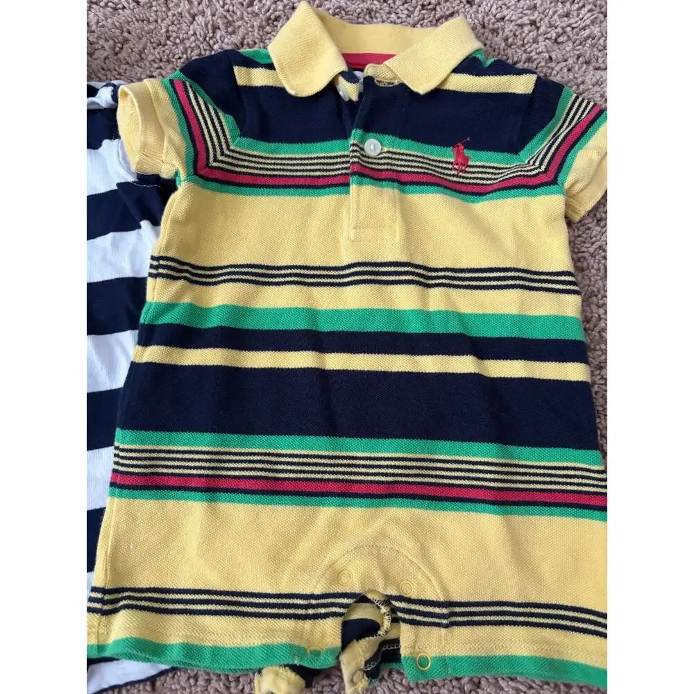 Ralph Lauren Baby Striped One Pieces 3 months